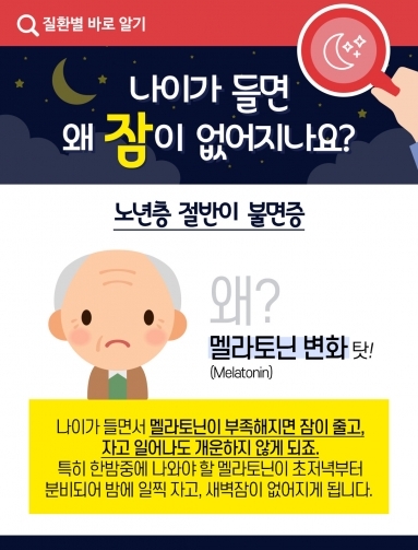 [질환정보] 나이가 들면 왜 잠이 없어지나요?
